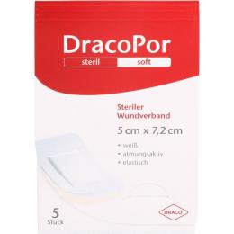 DRACOPOR Wundverband 5x7,2 cm steril 5 St.