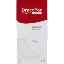 DRACOPOR Wundverband 9x25 cm steril 3 St.