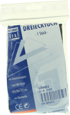 DREIECKTUCH schwarz 90x90x127 31400 1 St