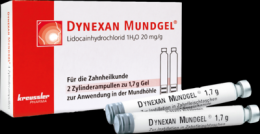 DYNEXAN Mundgel Zylinderampullen 2X1.7 g