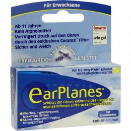 EarPlanes Ohrstöpsel für Erwachsene 2 St ohne