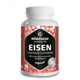 EISEN 20 mg+Histidin+Vitamine C/B9/B12 Kapseln 90 St Kapseln
