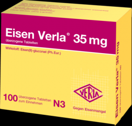 EISEN VERLA 35 mg berzogene Tabletten 100 St