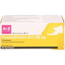 EISENTABLETTEN AbZ 100 mg Filmtabletten 50 St.