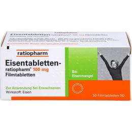 EISENTABLETTEN-ratiopharm 100 mg Filmtabletten 50 St.