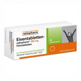 EISENTABLETTEN-ratiopharm® 100 mg Filmtabletten 50 St Filmtabletten