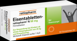 EISENTABLETTEN-ratiopharm N 50 mg Filmtabletten 50 St