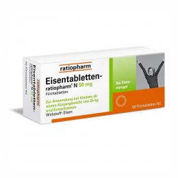 EISENTABLETTEN-ratiopharm N 50 mg Filmtabletten 50 St Filmtabletten