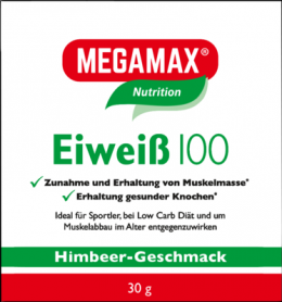 EIWEISS 100 Himbeer Megamax Pulver 30 g
