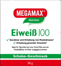 EIWEISS 100 Schoko Megamax Pulver 30 g