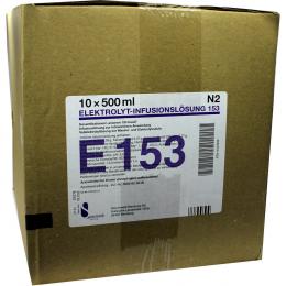 ELEKTROLYT Inf.-Lsg. 153 PE-Flasche 10 X 500 ml Infusionslösung