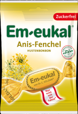 EM EUKAL Bonbons Anis Fenchel zuckerfrei 75 g