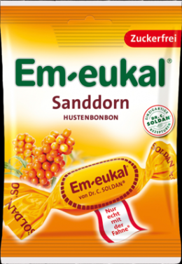 EM EUKAL Bonbons Sanddorn zuckerfrei 75 g