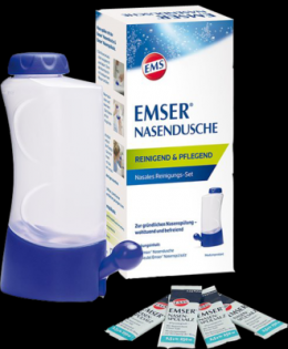 EMSER Nasendusche mit 4 Btl.Nasenspülsalz 1 St