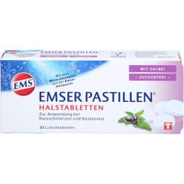 EMSER Pastillen mit Salbei zuckerfrei 30 St.