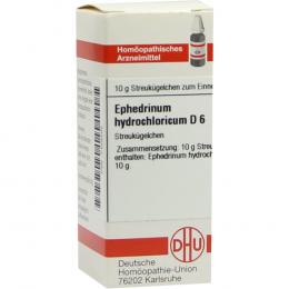 EPHEDRINUM HYDROCHLO D 6 Globuli 10 g Globuli