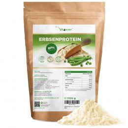 Erbsenprotein Pulver - 1100 g / 1,1 kg - 87% Proteingehalt