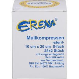 ERENA Mullkompr.10x20 cm steril 8fach 50 St.