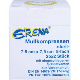 ERENA Mullkompr.7,5x7,5 cm steril 8fach 50 St.