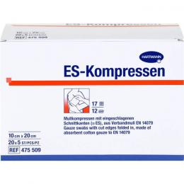 ES-KOMPRESSEN steril 10x20 cm 12fach Großpackung 100 St.