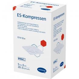 ES-KOMPRESSEN steril 5x5 cm 12fach Großpackung 100 St.