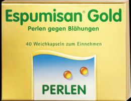 ESPUMISAN Gold Perlen gegen Blähungen 40 St