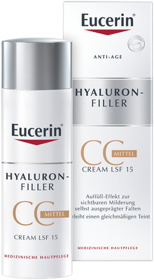 EUCERIN Anti-Age Hyaluron-Filler CC Cream mittel 50 ml