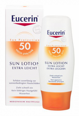 EUCERIN Sun Lotion extra leicht LSF 50 150 ml