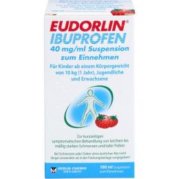 EUDORLIN Ibuprofen 40 mg/ml Suspension z.Einnehmen 100 ml