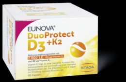 EUNOVA DuoProtect D3+K2 2000 I.E./80 g Kapseln 21,3 g