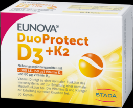 EUNOVA DuoProtect D3+K2 2000 I.E./80 µg Kapseln 30 St
