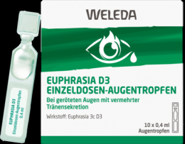 EUPHRASIA D 3 Einzeldosen-Augentropfen 10X0.4 ml