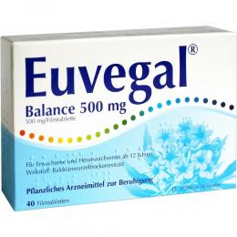 Ein aktuelles Angebot für Euvegal Balance 500mg 40 St Filmtabletten Beruhigungsmittel - jetzt kaufen, Marke Dr. Willmar Schwabe GmbH & Co. KG.