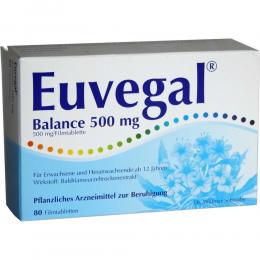Ein aktuelles Angebot für Euvegal Balance 500mg 80 St Filmtabletten Beruhigungsmittel - jetzt kaufen, Marke Dr. Willmar Schwabe GmbH & Co. KG.