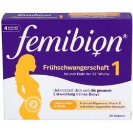 FEMIBION 1 Frühschwangerschaft Tabletten 28 St. (26,1 g)