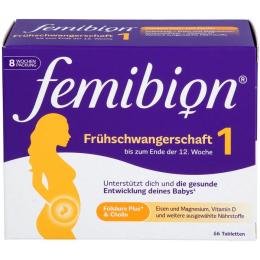 FEMIBION 1 Frühschwangerschaft Tabletten 56 St. (52,1 g)