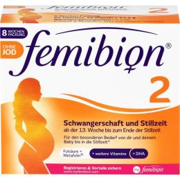 FEMIBION 2 Schwangerschaft+Stillzeit ohne Jod Kpg. 120 St. (78,9 g)