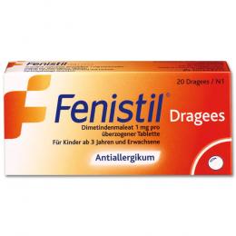 Fenistil Dragees 20 St Überzogene Tabletten