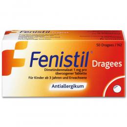 Fenistil Dragees 50 St Überzogene Tabletten