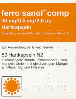 FERRO SANOL comp. Hartkaps.m.msr.berz.Pellets 50 St