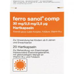 FERRO SANOL comp. Hartkaps.m.msr.überz.Pellets 20 St.