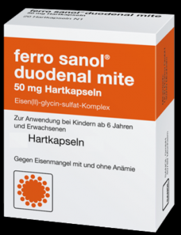 FERRO SANOL duodenal mite 50 mg magensaftr.Hartk. 100 St