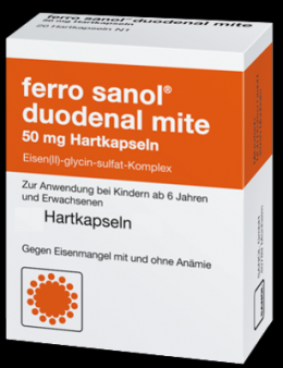 FERRO SANOL duodenal mite 50 mg magensaftr.Hartk. 50 St