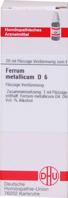 FERRUM METALLICUM D 6 Dilution 20 ml