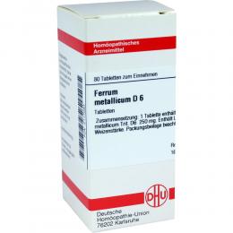 Ein aktuelles Angebot für FERRUM METALLICUM D 6 Tabletten 80 St Tabletten Naturheilkunde & Homöopathie - jetzt kaufen, Marke DHU-Arzneimittel GmbH & Co. KG.