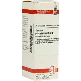 Ein aktuelles Angebot für FERRUM PHOSPHORICUM D 6 Dilution 20 ml Dilution  - jetzt kaufen, Marke DHU-Arzneimittel GmbH & Co. KG.
