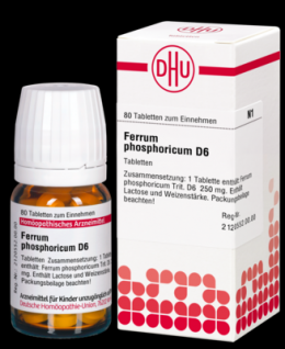 FERRUM PHOSPHORICUM D 6 Tabletten 80 St