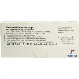 Ein aktuelles Angebot für FERRUM SIDEREUM COMP.Ampullen 8 X 1 ml Ampullen Naturheilkunde & Homöopathie - jetzt kaufen, Marke Weleda AG.