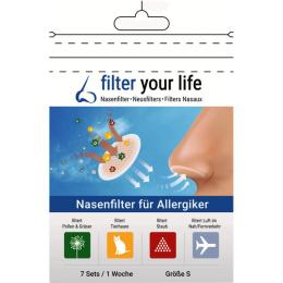 FILTER YOUR LIFE Nasenfilter f.Allergiker Gr.S 14 St.