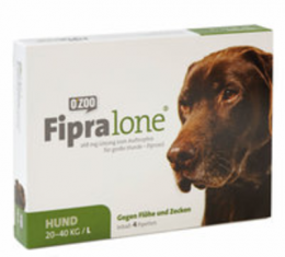 FIPROLINE 268 mg Lsg.z.Auftropf.f.groe Hunde 4 St